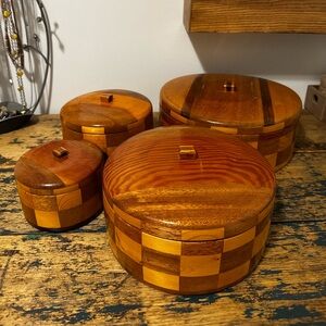 Wooden Decorative Boxes Set